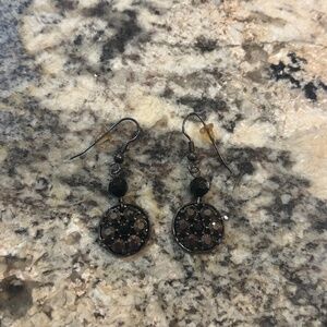 Black Dangly earrings